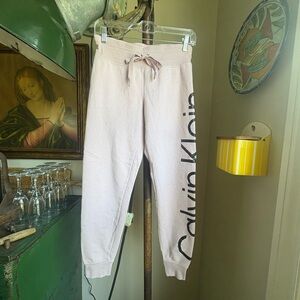 Calvin Klein Pink Sweatpants Relaxed Fit Joggers
